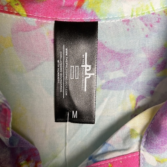 Phluid Project Multicolor Button Up Shirt Men’s Size M - Picture 4 of 6